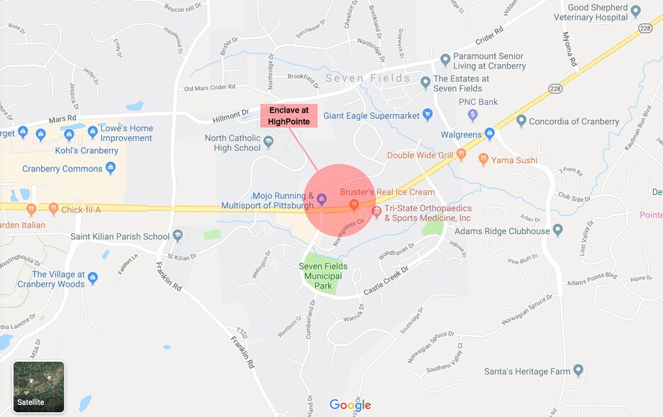 More Photos Of Route 228 & HighPointe Dr., Seven Fields Storefront Retail Office For Lease