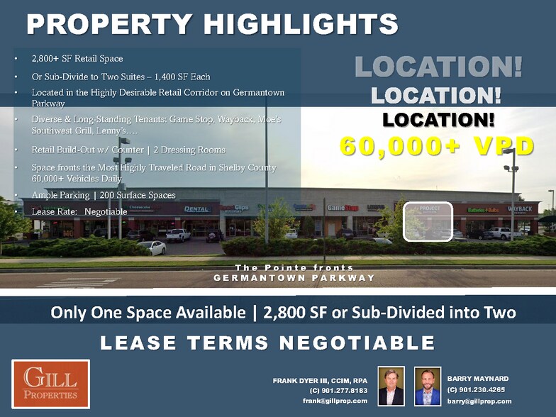 More Photos Of 465 N Germantown Pky, Cordova Unknown For Lease