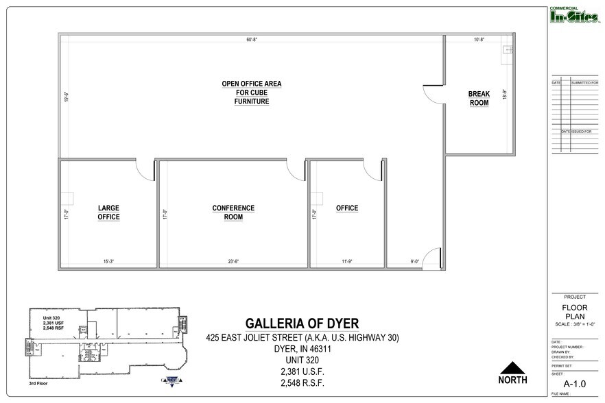 More Photos Of 425 Joliet St, Dyer Office For Sale