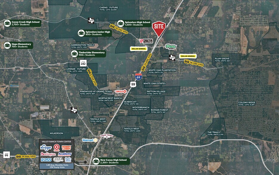 Primary Photo Of NEQ I-69 / HWY59, Splendora Land For Sale