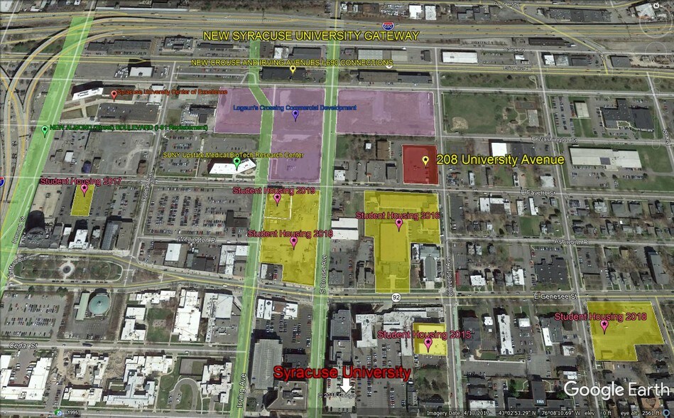 More Photos Of 208 University Ave, Syracuse Land For Sale