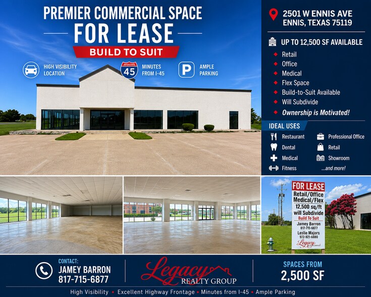 More Photos Of 2400 W Ennis Ave, Ennis Freestanding For Lease