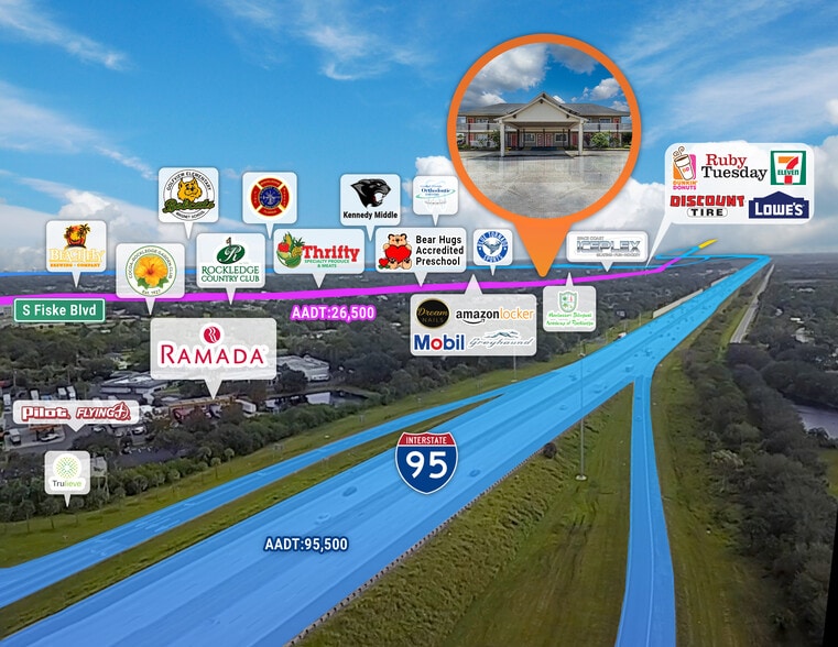 More Photos Of 3220 S Fiske Blvd, Rockledge Hotel For Sale