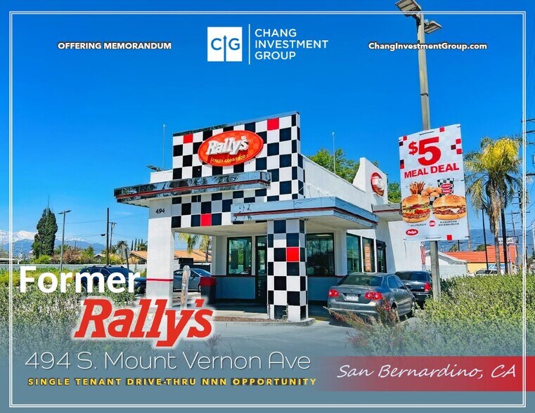 Primary Photo Of 494 S Mt Vernon Ave, San Bernardino Fast Food For Sale