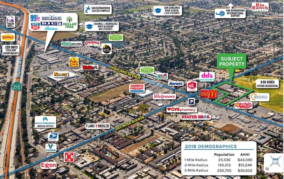 More Photos Of 1555 E Highland Ave, San Bernardino Bank For Lease