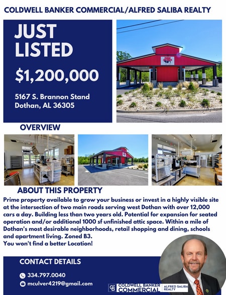 More Photos Of 5167 S Brannon Stand Rd, Dothan General Retail For Sale