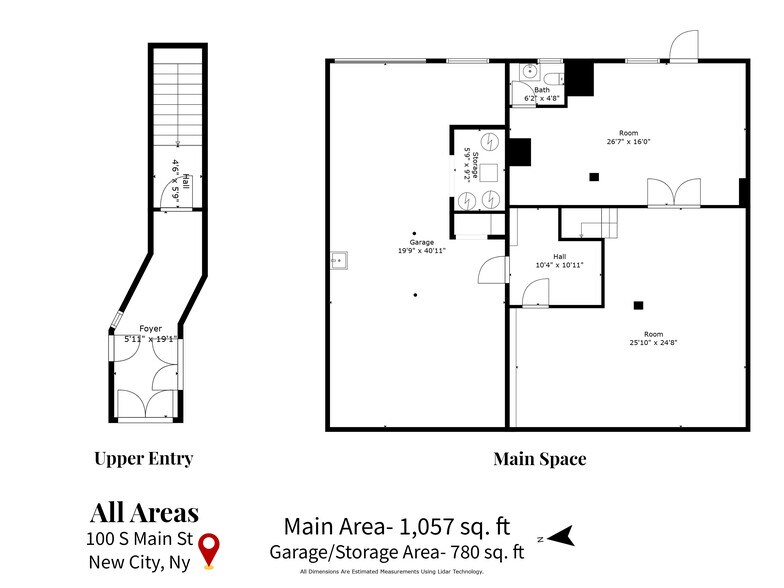 More Photos Of 100 S Main St, New City Storefront Retail Residential For Lease