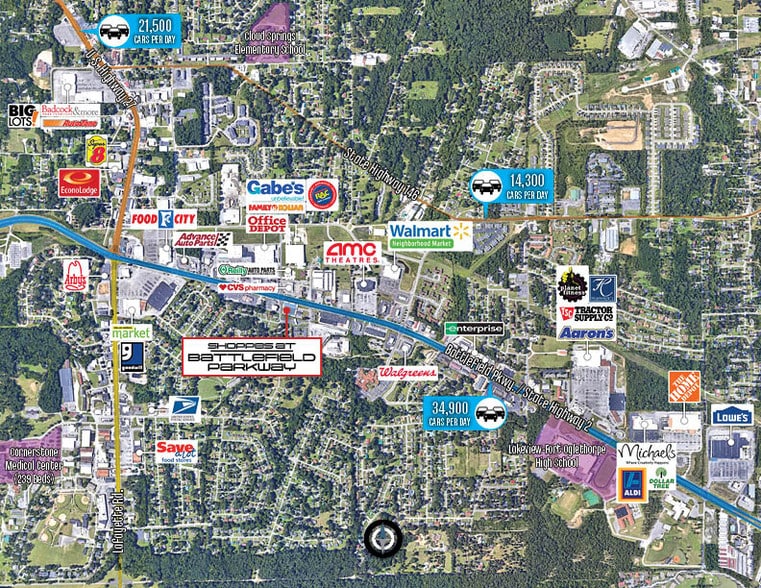 More Photos Of 882-898 Battlefield Pky, Fort Oglethorpe Freestanding For Lease