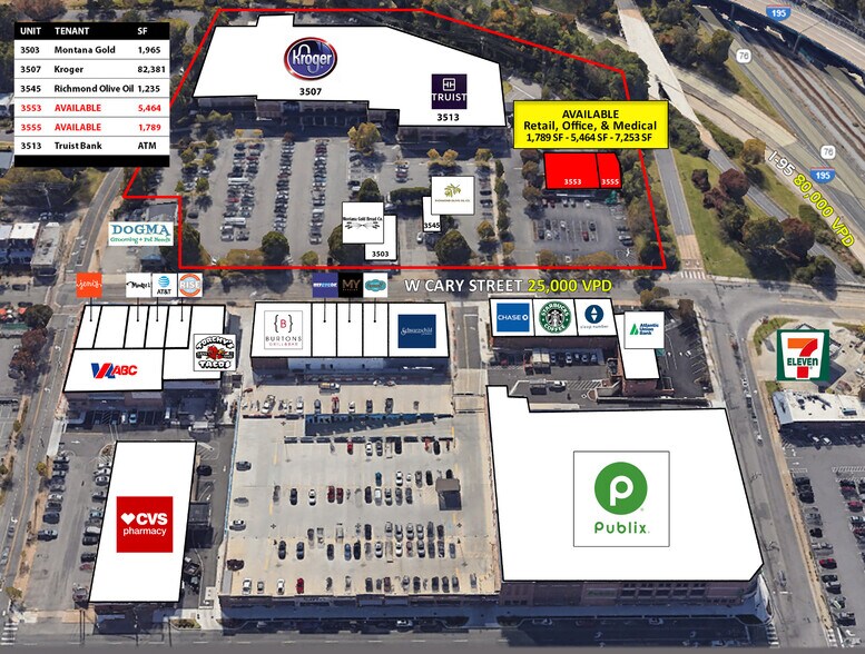 More Photos Of 3507-3555 W Cary St, Richmond Unknown For Lease