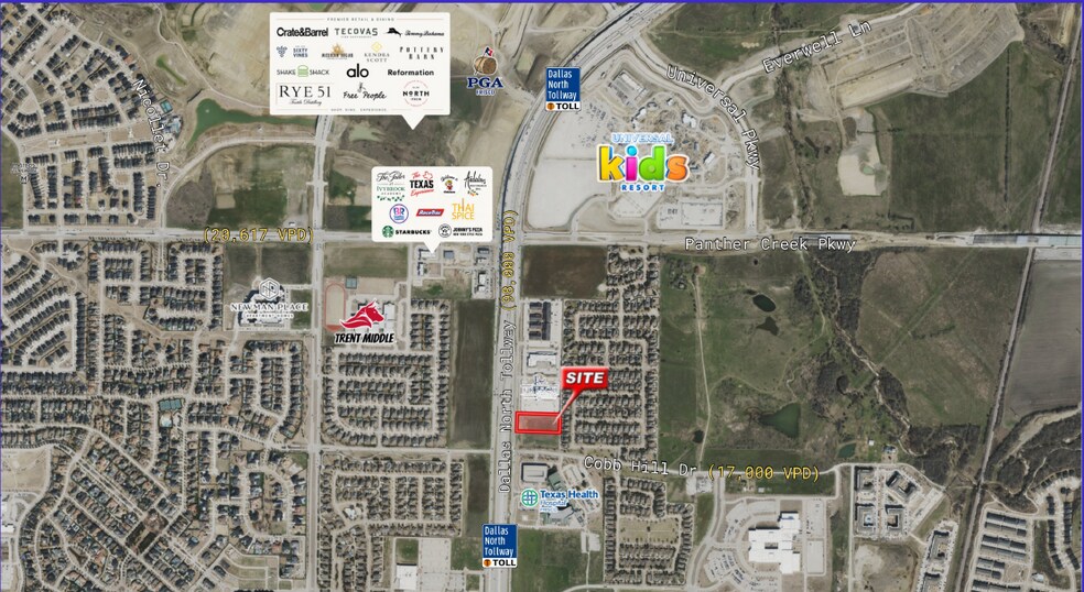 More Photos Of NE Dallas Pky & Cobb Hill Dr, Frisco Land For Sale