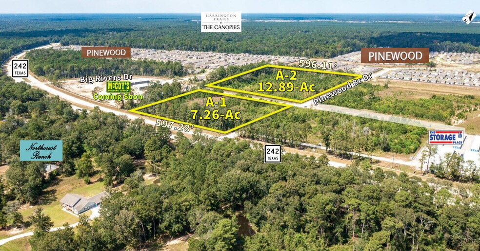 More Photos Of 21+Ac Hwy 242 & Big Rivers Rd, New Caney Land For Sale