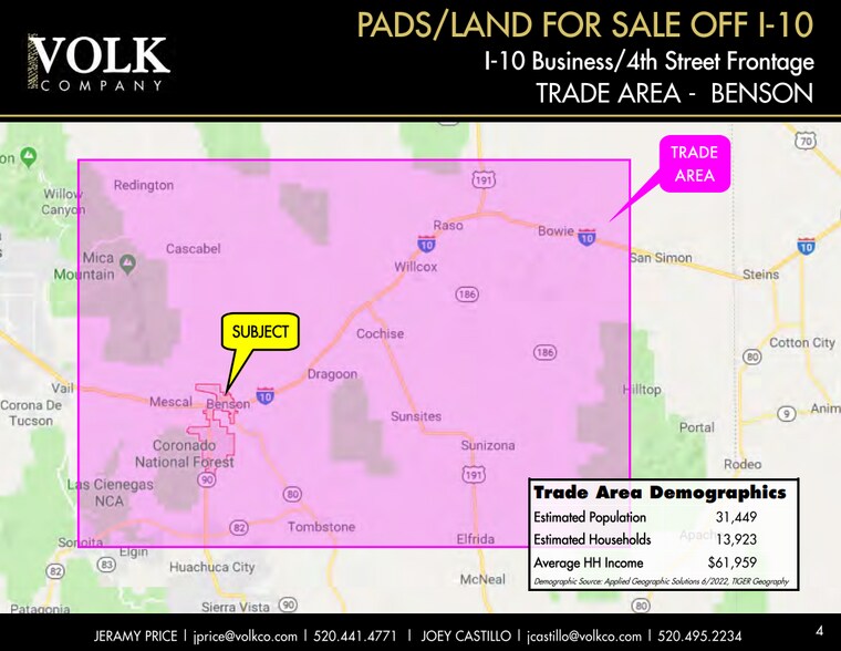 More Photos Of I-10 & Prickly Pear, Benson Land For Sale