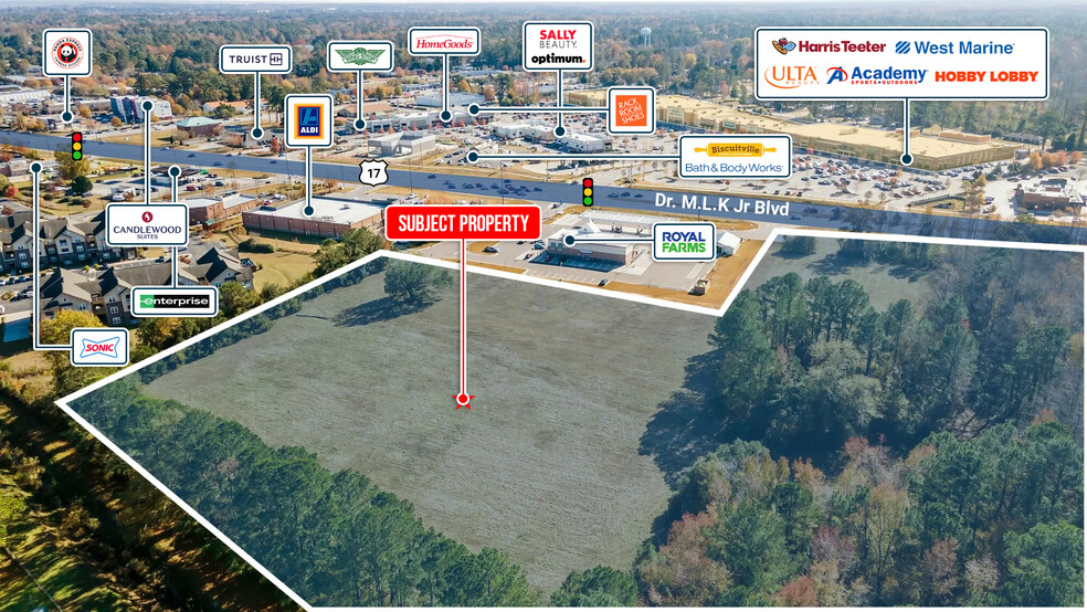 Primary Photo Of 3706 M L King Jr Blvd, New Bern Land For Sale