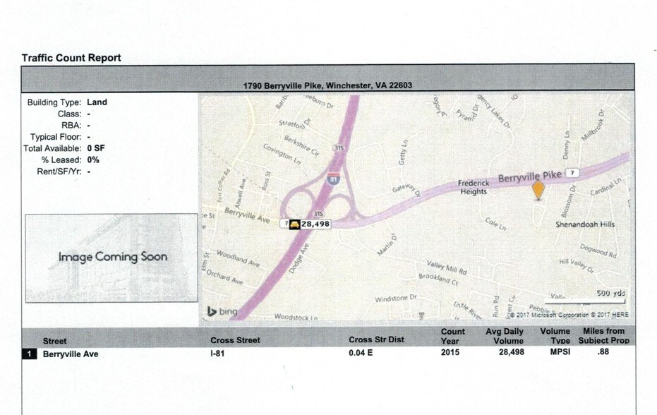More Photos Of 1790 Berryville Pike, Winchester Land For Lease