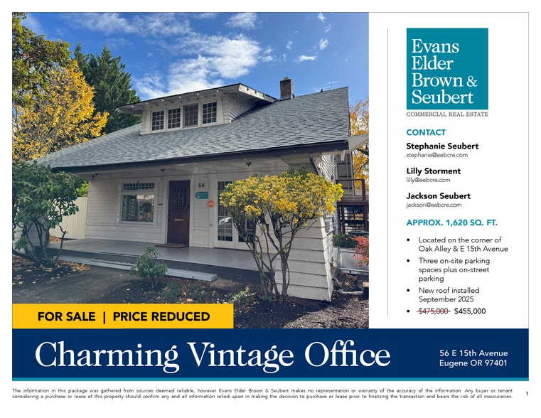 More Photos Of 56 E 15th Ave, Eugene Office For Sale