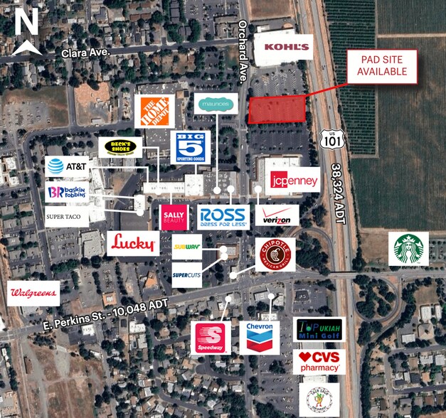 Primary Photo Of 437 N Orchard Ave, Ukiah Land For Lease
