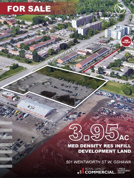 Primary Photo Of 501 Wentworth St, Oshawa Land For Sale