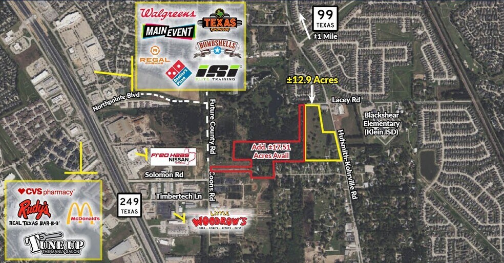 More Photos Of Hufsmith Kohville & Lacy Rd Rd, Tomball Land For Sale