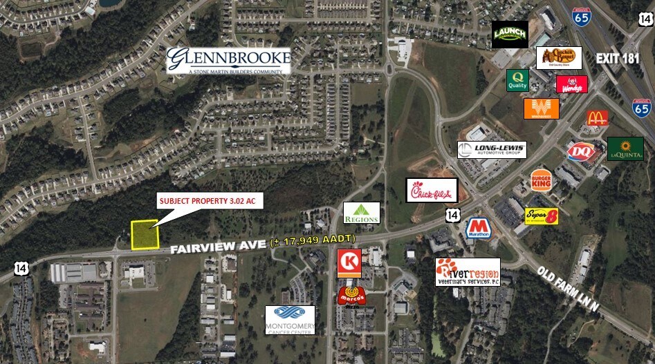 Primary Photo Of 1401 Fairview Ave, Prattville Land For Sale