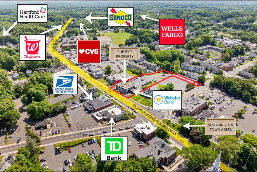 More Photos Of 132 Main St, Southington Bank For Lease