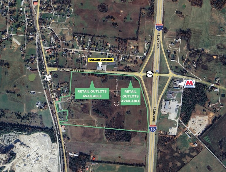 Primary Photo Of Upton Talley Rd @ Interstate 65, Upton Land For Sale