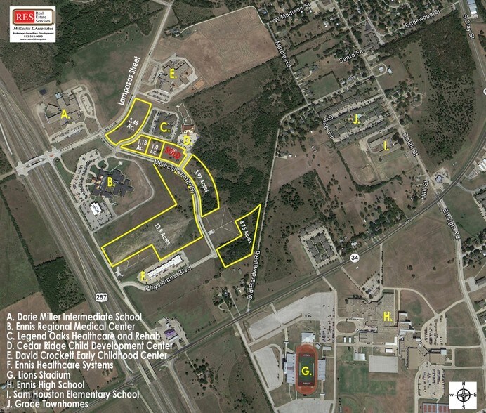 More Photos Of Highway 287 @ W Lampass Street, Ennis Land For Sale