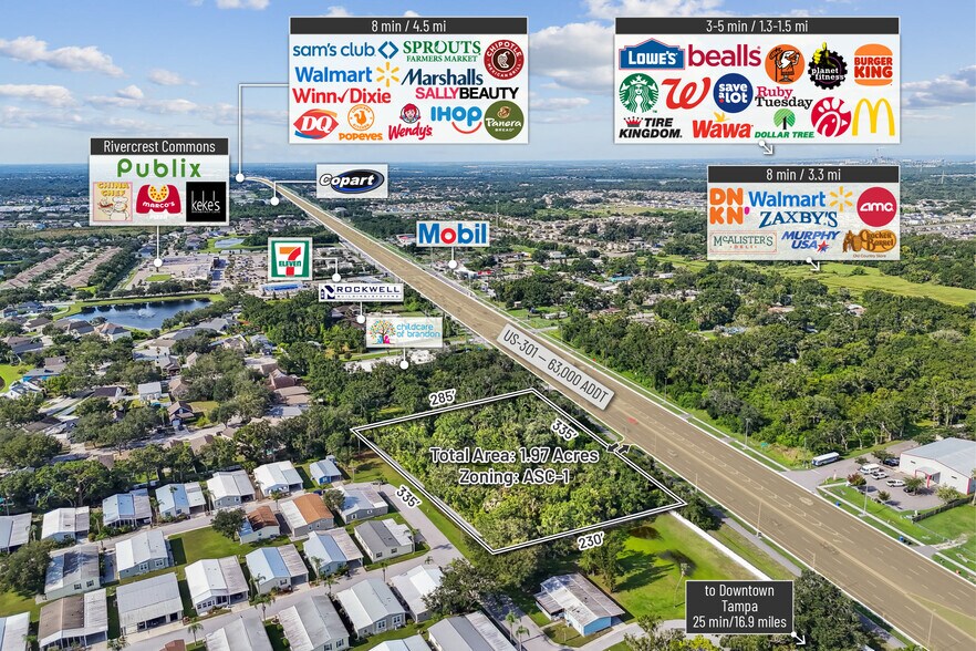 More Photos Of 11218 US 301, Riverview Land For Sale