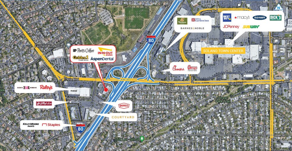 More Photos Of 1370 Holiday Ln, Fairfield General Retail For Lease