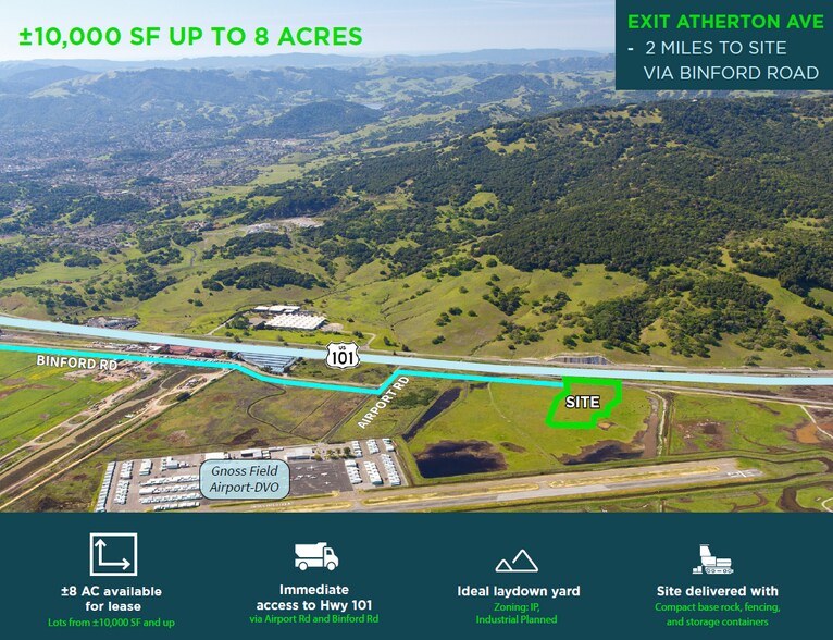 More Photos Of Airport Rd @ Binford Rd, Novato Land For Lease