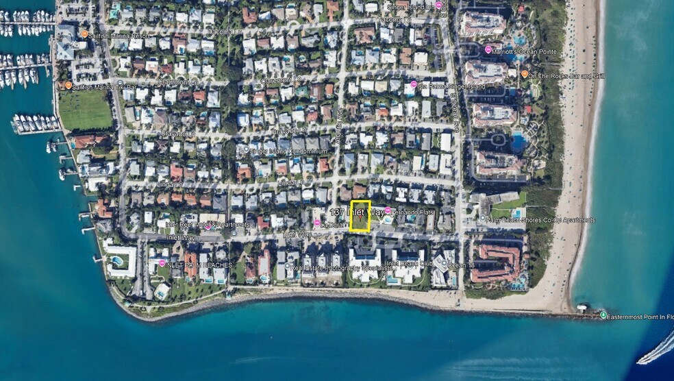 Primary Photo Of 137 Inlet Way, Palm Beach Shores Land For Sale
