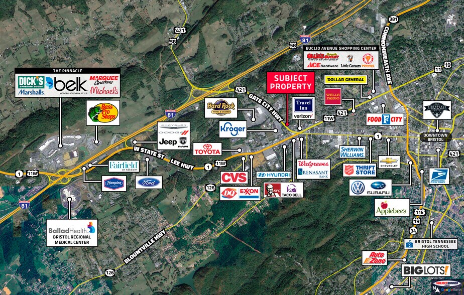 More Photos Of 245 Gate City Hwy, Bristol General Retail For Sale
