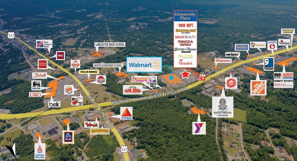 More Photos Of 945-973 Hwy 9 Byp W, Lancaster General Retail For Lease