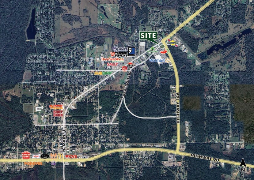 More Photos Of 2139 Highway 146 Byp, Liberty Storefront For Lease