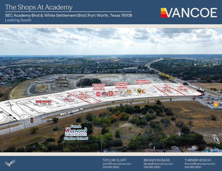 More Photos Of SEC of Academy Blvd & White Settlement Rd, Fort Worth Land For Sale