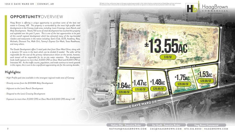 More Photos Of 1350 E Dave Ward Dr, Conway Land For Sale