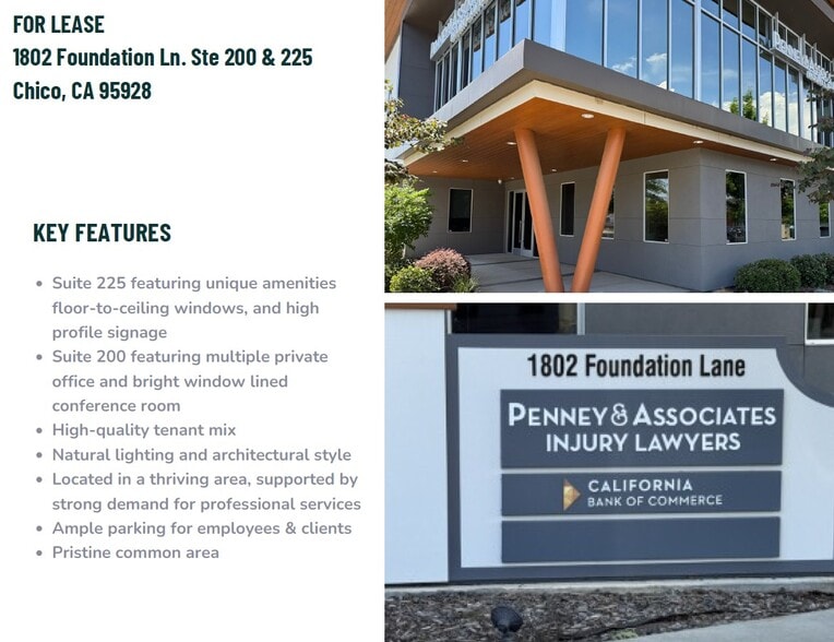 More Photos Of 1802 Foundation Ln, Chico Office For Lease