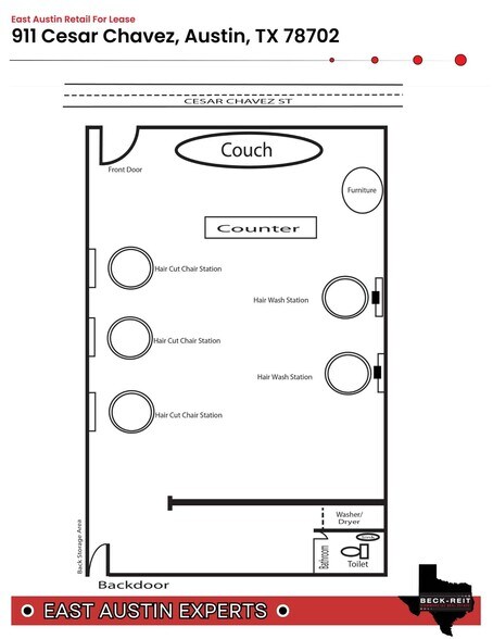 More Photos Of 911 E Cesar Chavez St, Austin Storefront For Lease