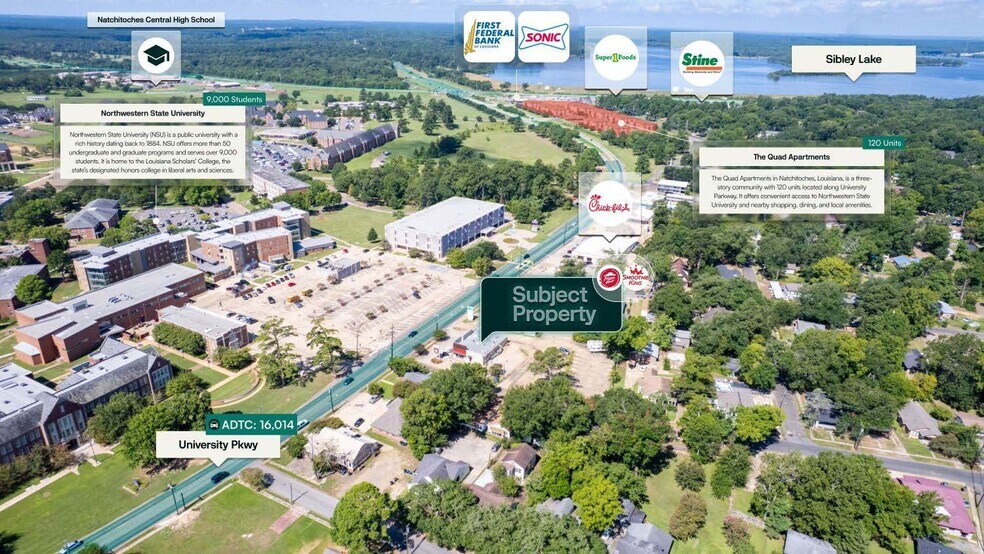 More Photos Of 810 University Pky, Natchitoches General Retail For Sale