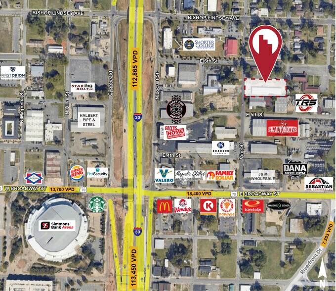 More Photos Of 520 N Vine St, North Little Rock Warehouse For Sale