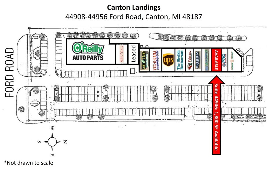 More Photos Of 44908-44954 Ford Rd, Canton Freestanding For Lease