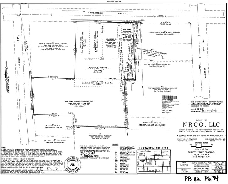 More Photos Of 425 S Lee St, Whiteville Office For Sale