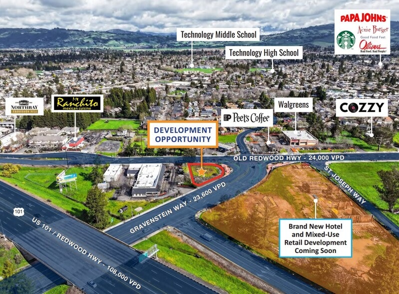 More Photos Of 7675 Old Redwood Hwy, Cotati Land For Sale