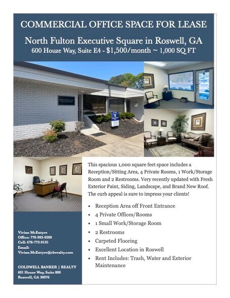 More Photos Of 600 Houze Way, Roswell Office Residential For Lease