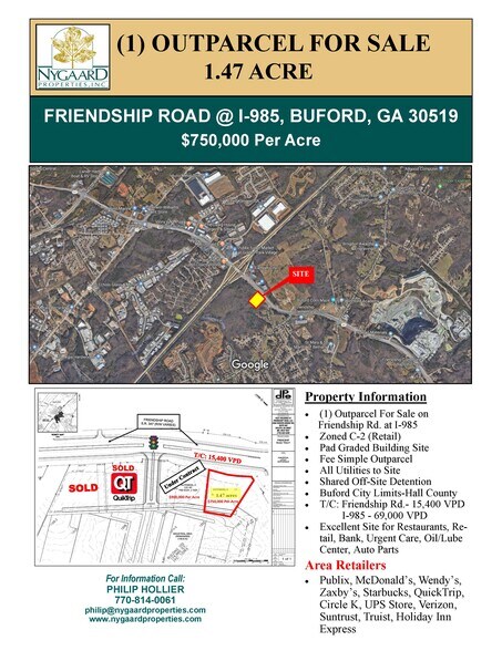 More Photos Of Friendship Rd at I-985, Buford Land For Sale