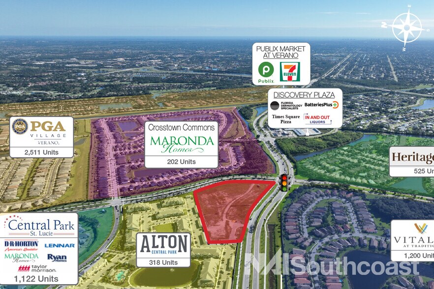 More Photos Of 0 Crosstown Pkwy & SW Village Pkwy, Port Saint Lucie Land For Lease