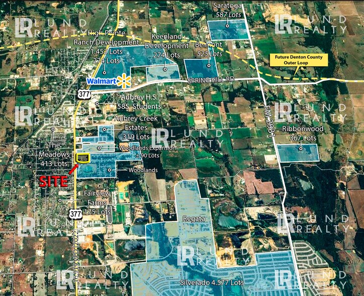 More Photos Of 12.83 Ac US-377 and Surveyors rd, Krugerville Land For Sale