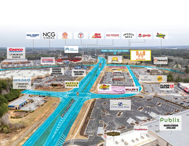 More Photos Of SWQ Sr 34 & Fischer rd, Peachtree City Fast Food For Sale