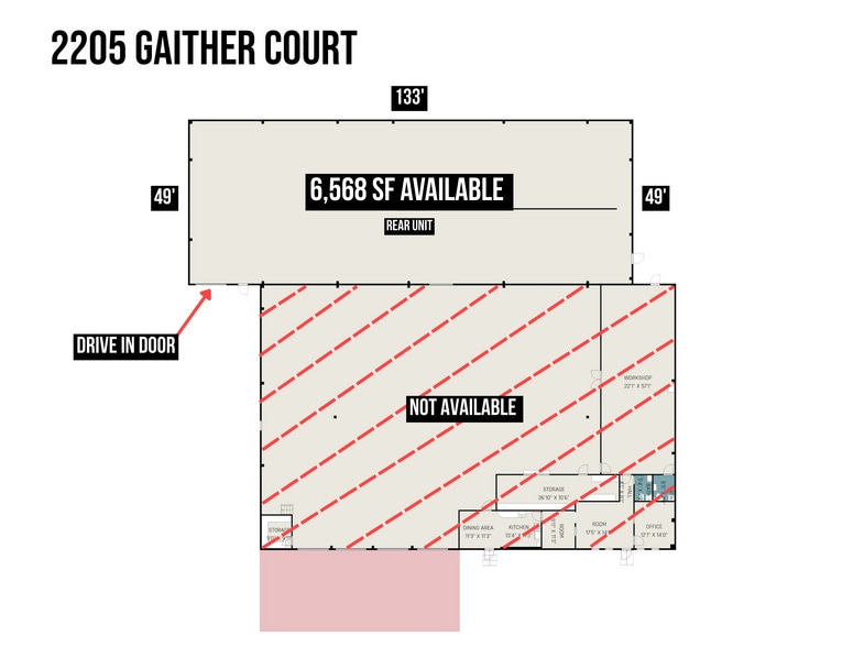 More Photos Of 2205 Gathier Ct, High Point Warehouse For Lease
