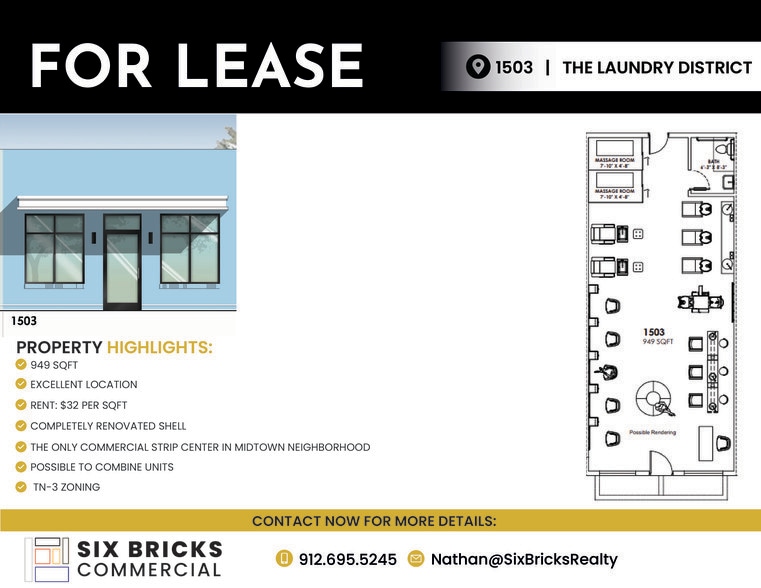 More Photos Of 1501-1509 Paulsen St, Savannah Unknown For Lease