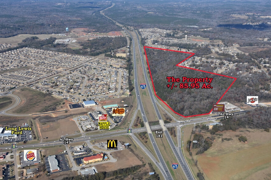 More Photos Of 85.95 Acres NE Corner Of I-65 & AL Hwy 14 Hwy, Millbrook Land For Sale